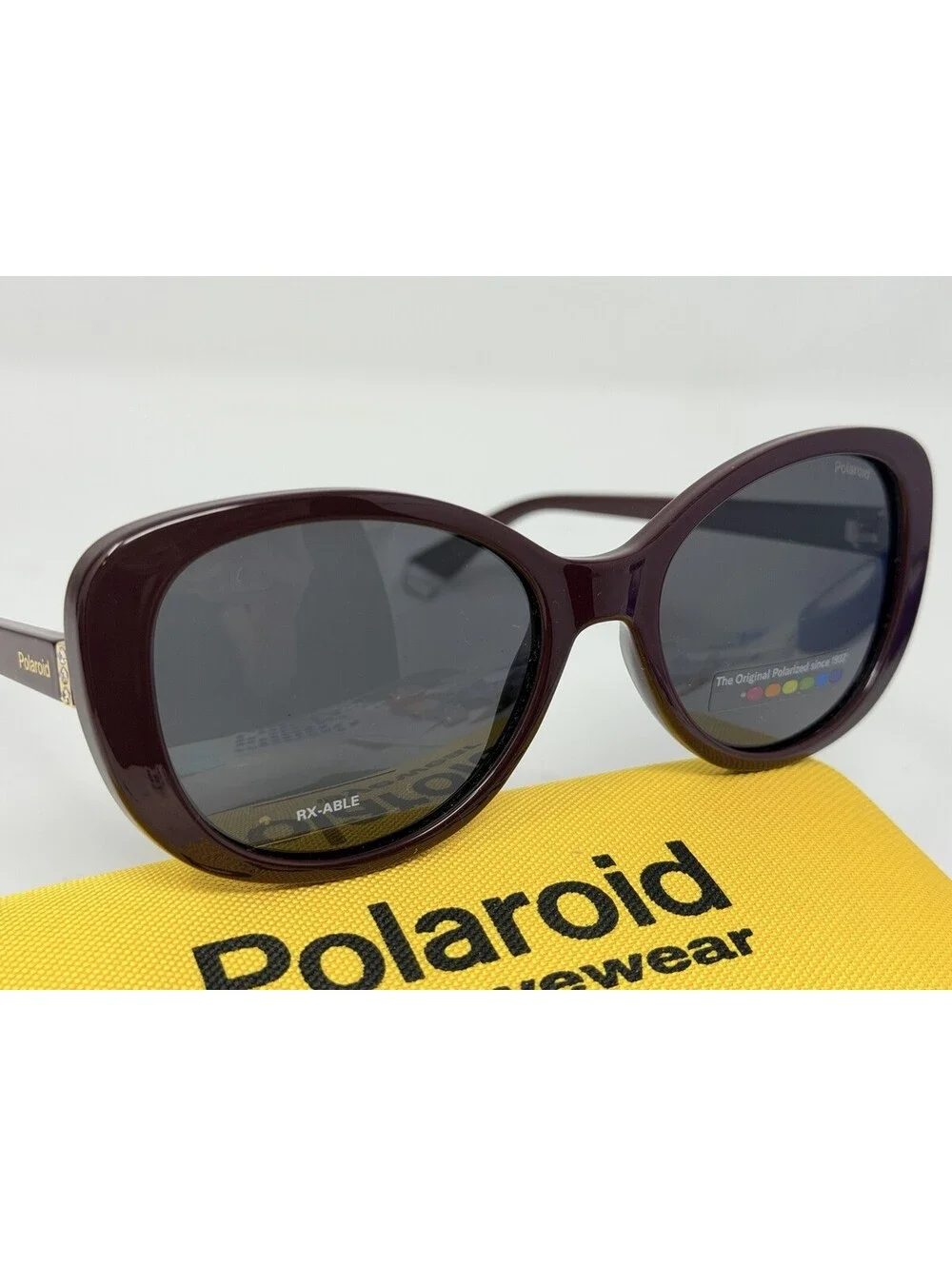 Polaroid PLD 4154/S/X LHF (M9) Burgundy/Grey Polarized Sunglasses